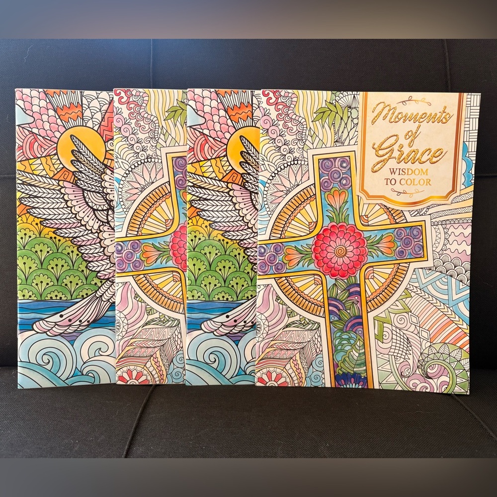 4 Faith Coloring Books | Moments of Grace Wisdom to Color